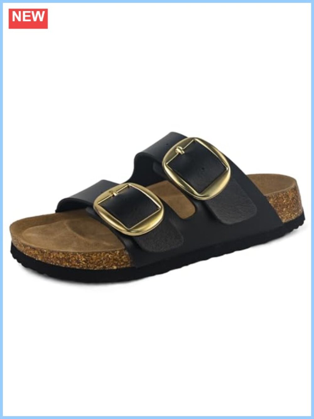 Women's Cork Sandals Arch Support Comfort Slides Orthopedic